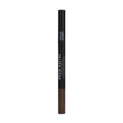MUA BROW DEFINE EYEBROW PENCIL - WITH BLENDING BRUSH - DARK BROWN